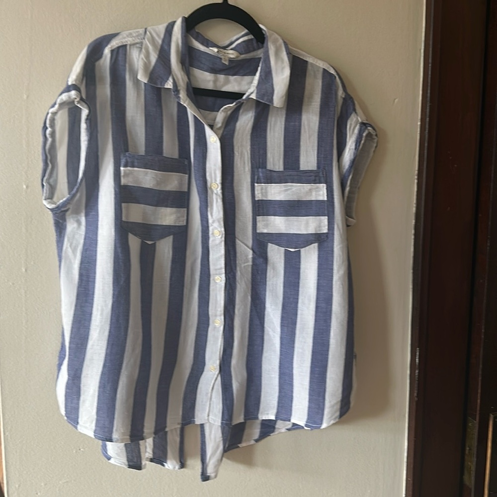 Open back Striped Lucky Brand Top